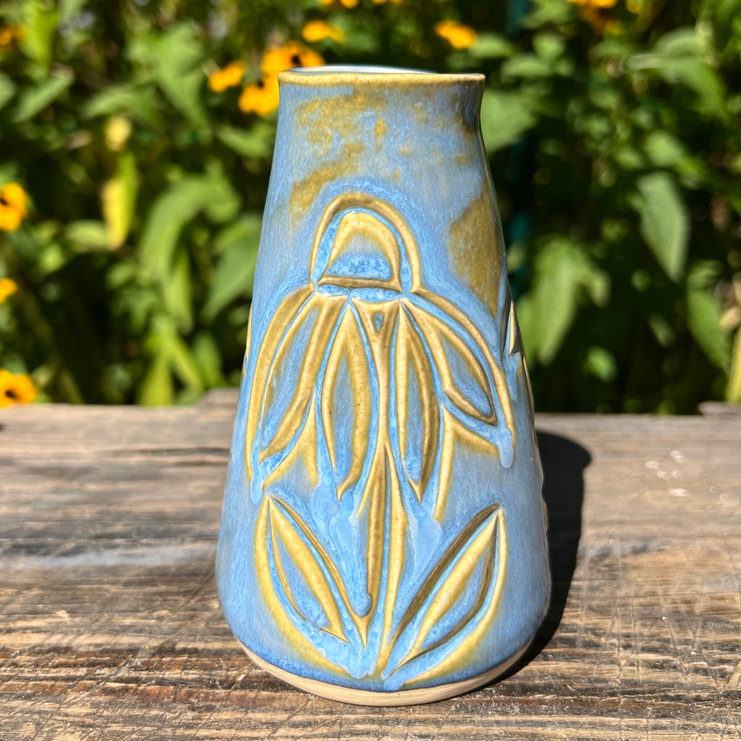 Carved Bud Vases