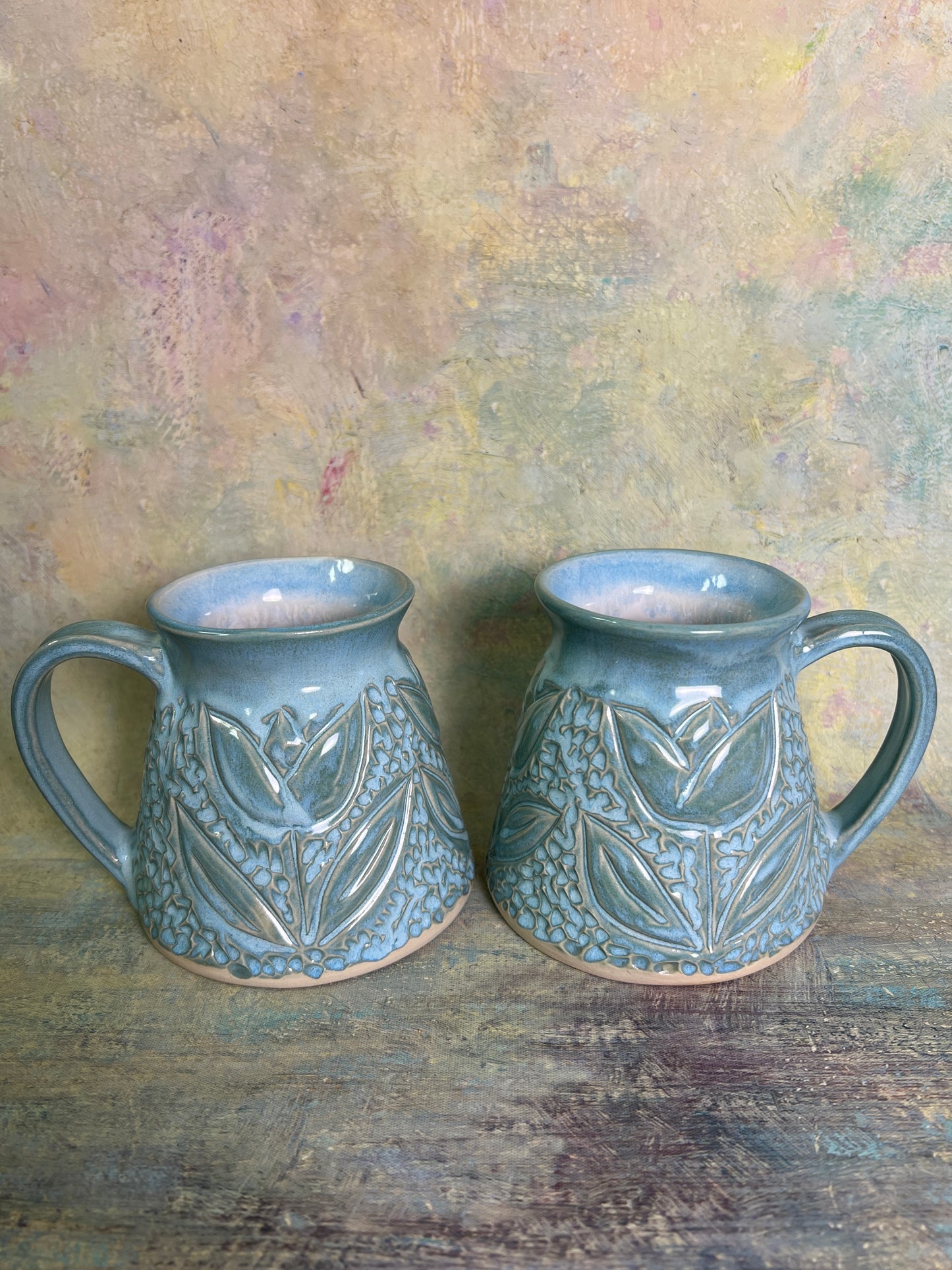 Carved Flower Mug