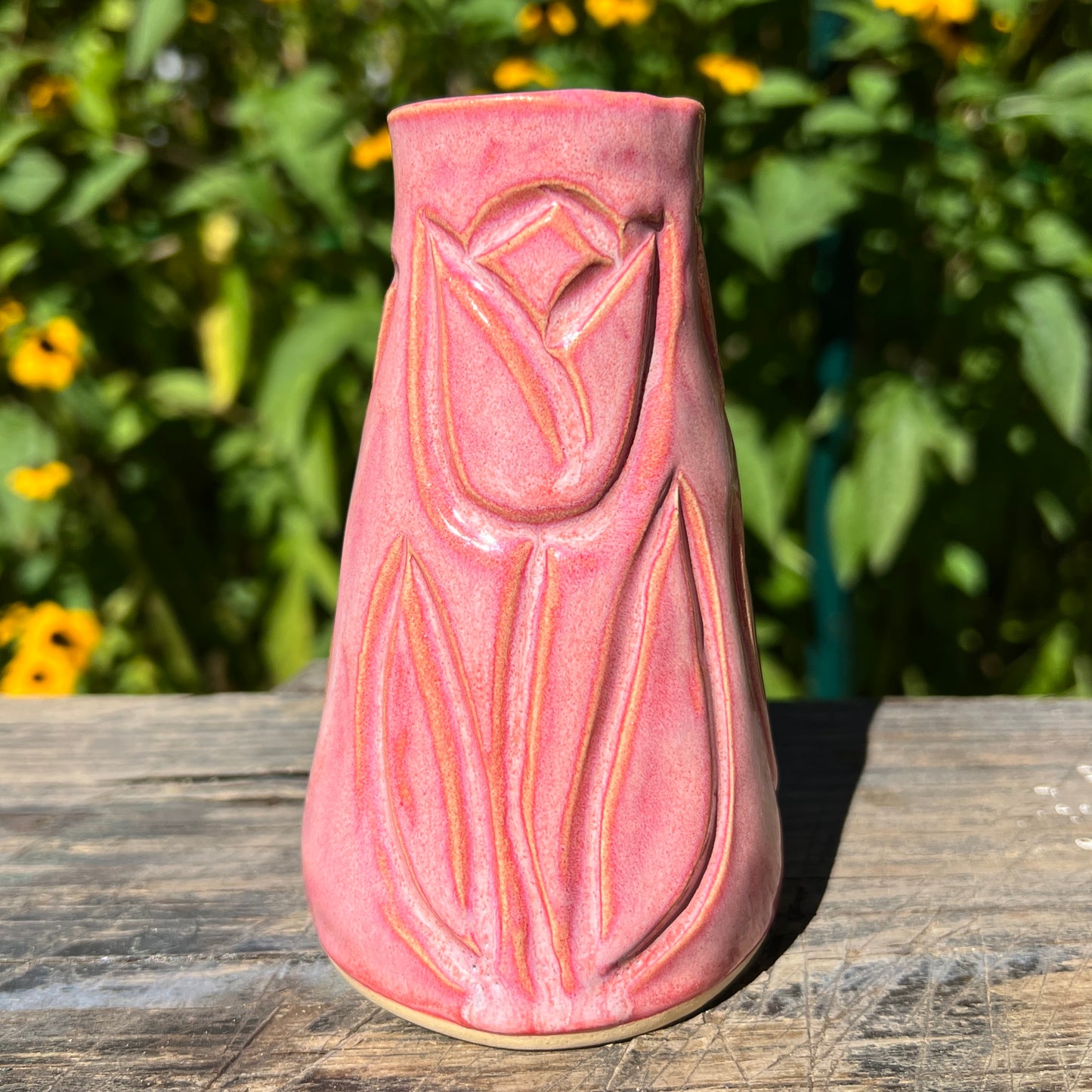 Carved Bud Vases