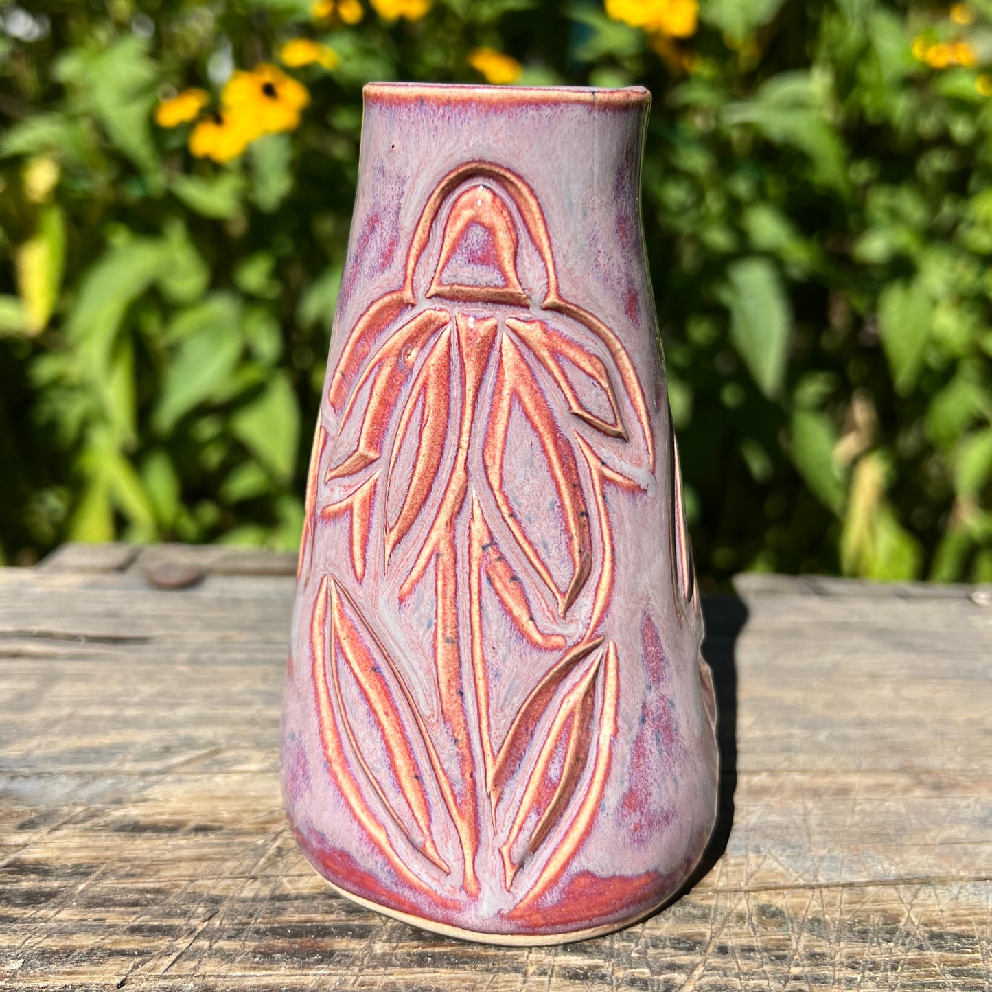 Carved Bud Vases