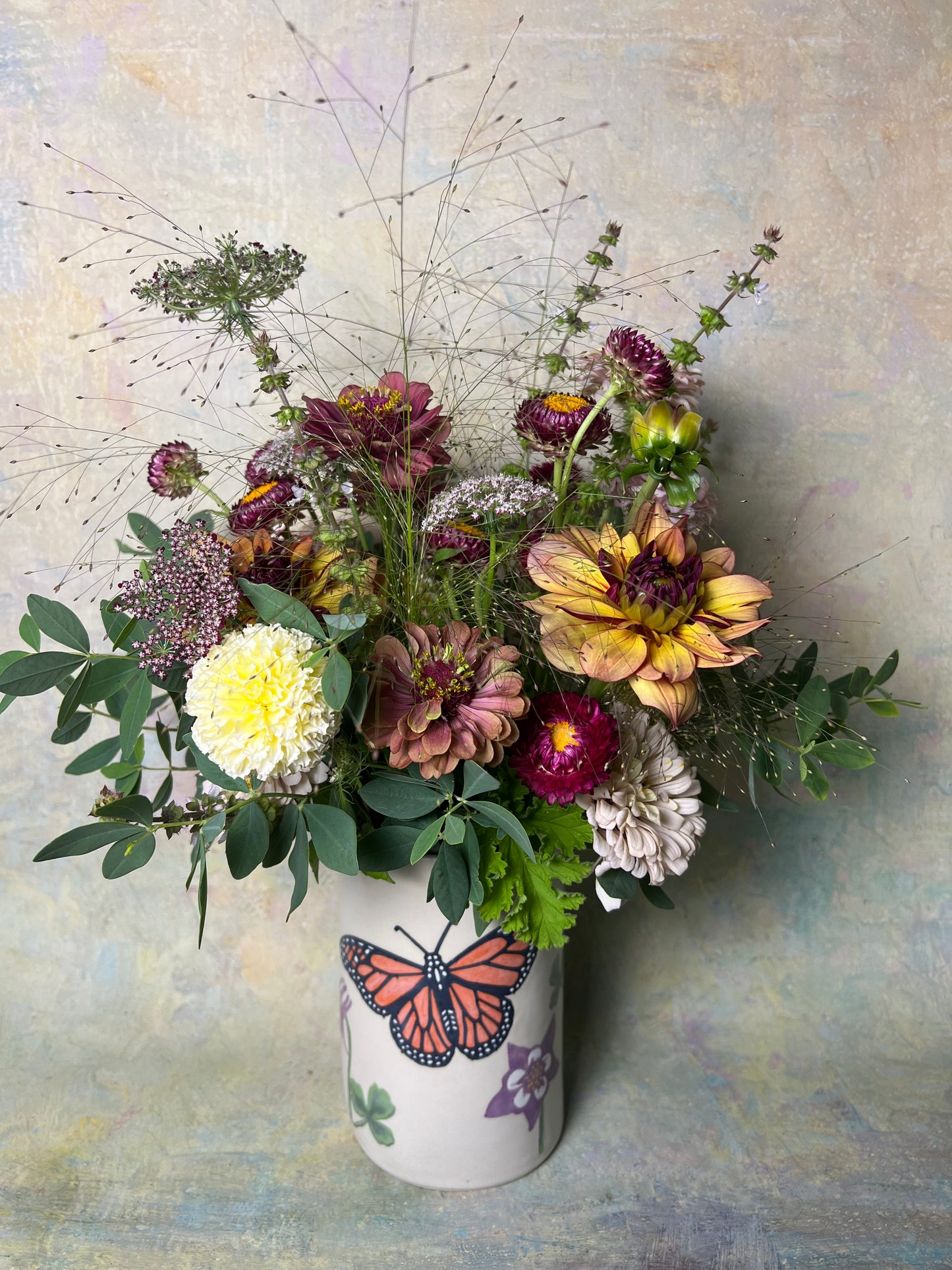 Pollinator Flower Crock