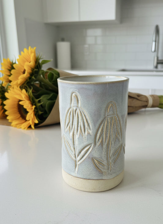 Coneflower Crock Vase