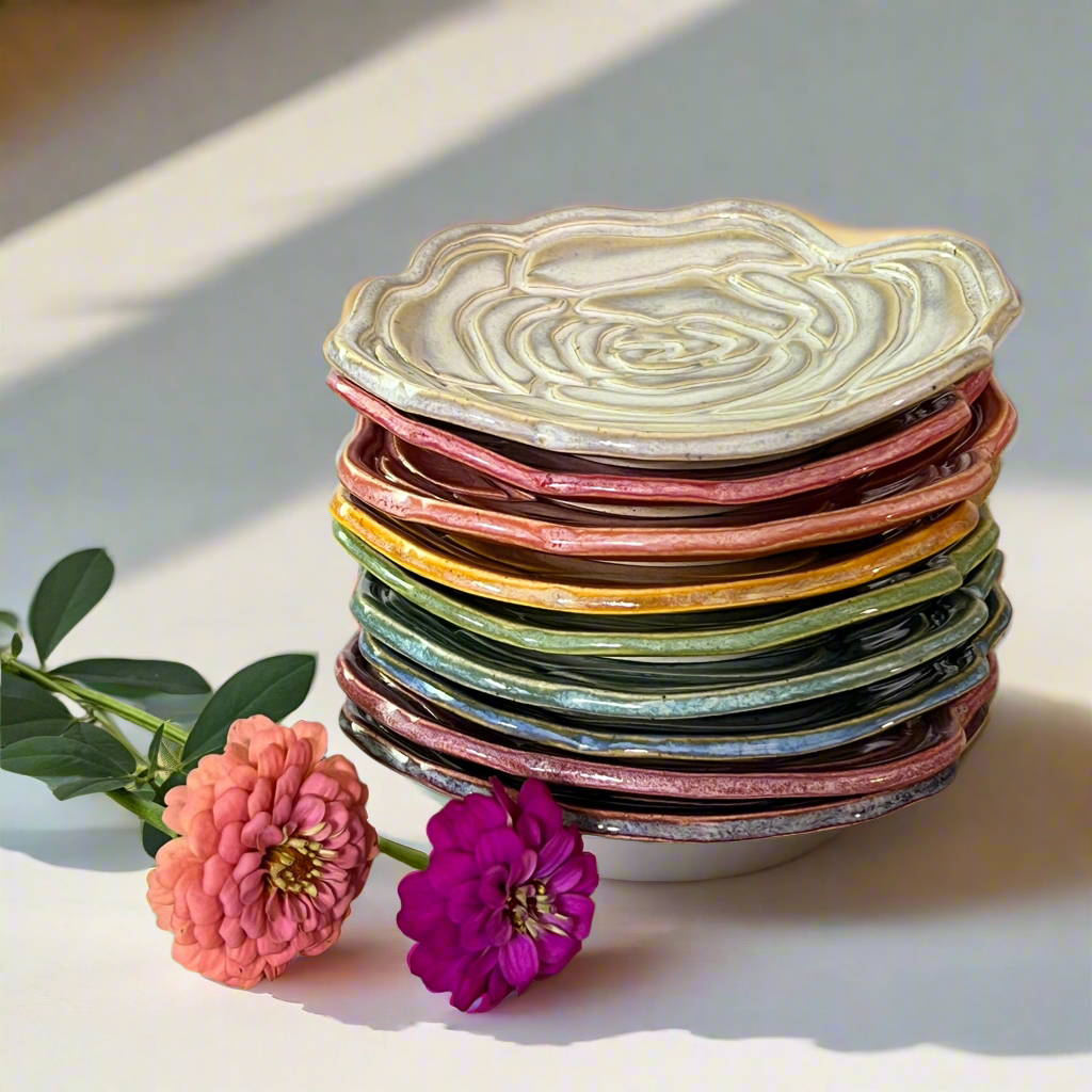 Rose Snack Plate