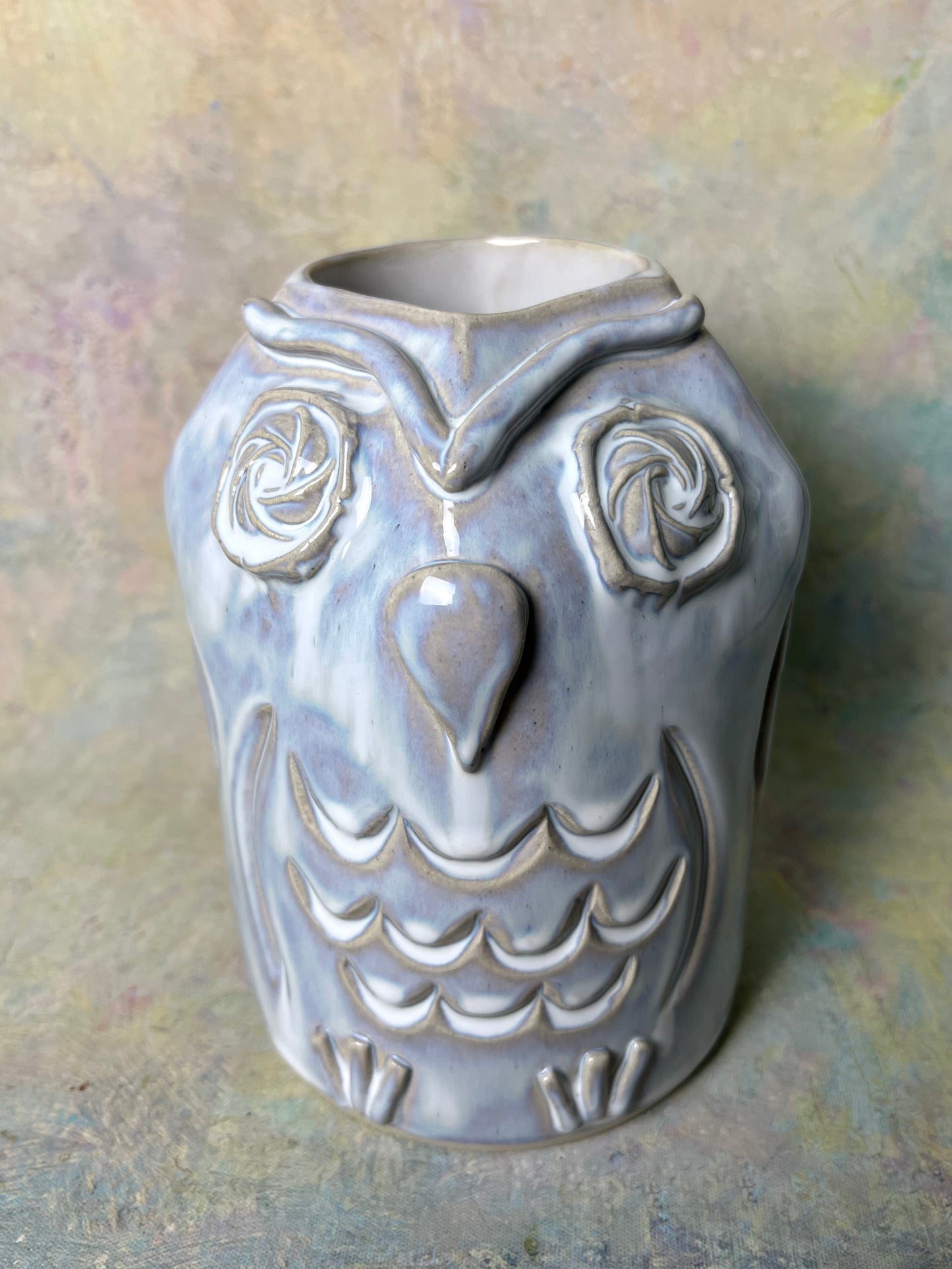 Sculpted Owl Vase