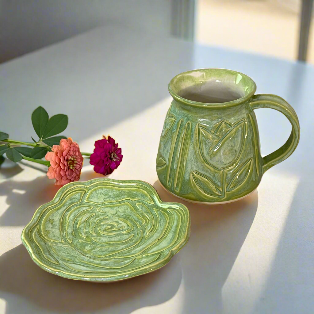 Rose Snack Plate