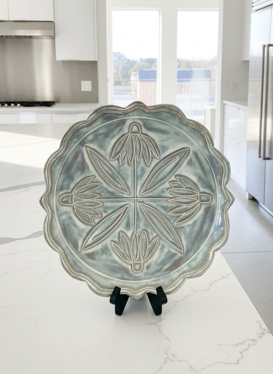 Pickup Only: Carved Cake Plate