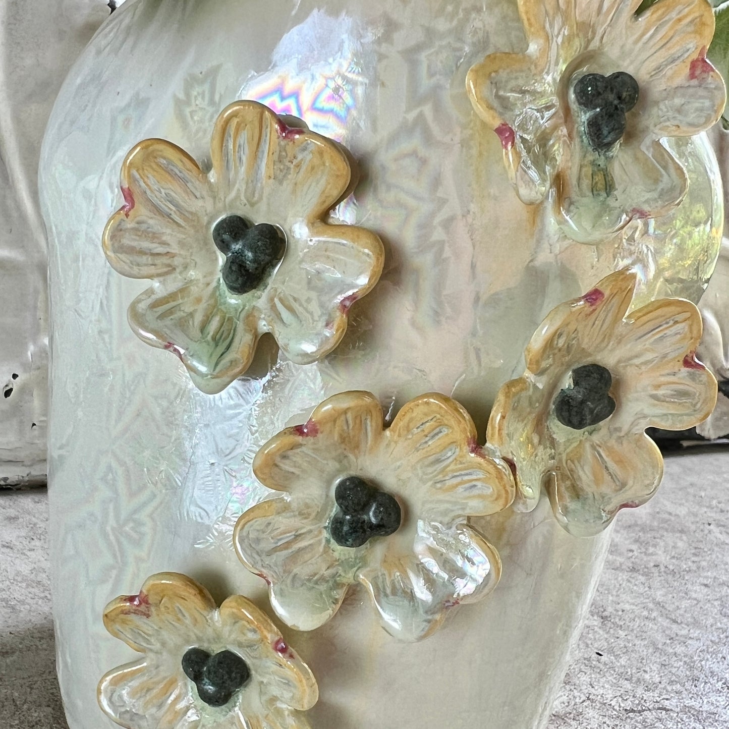 Sculpted Vase + Seasonal Blooms