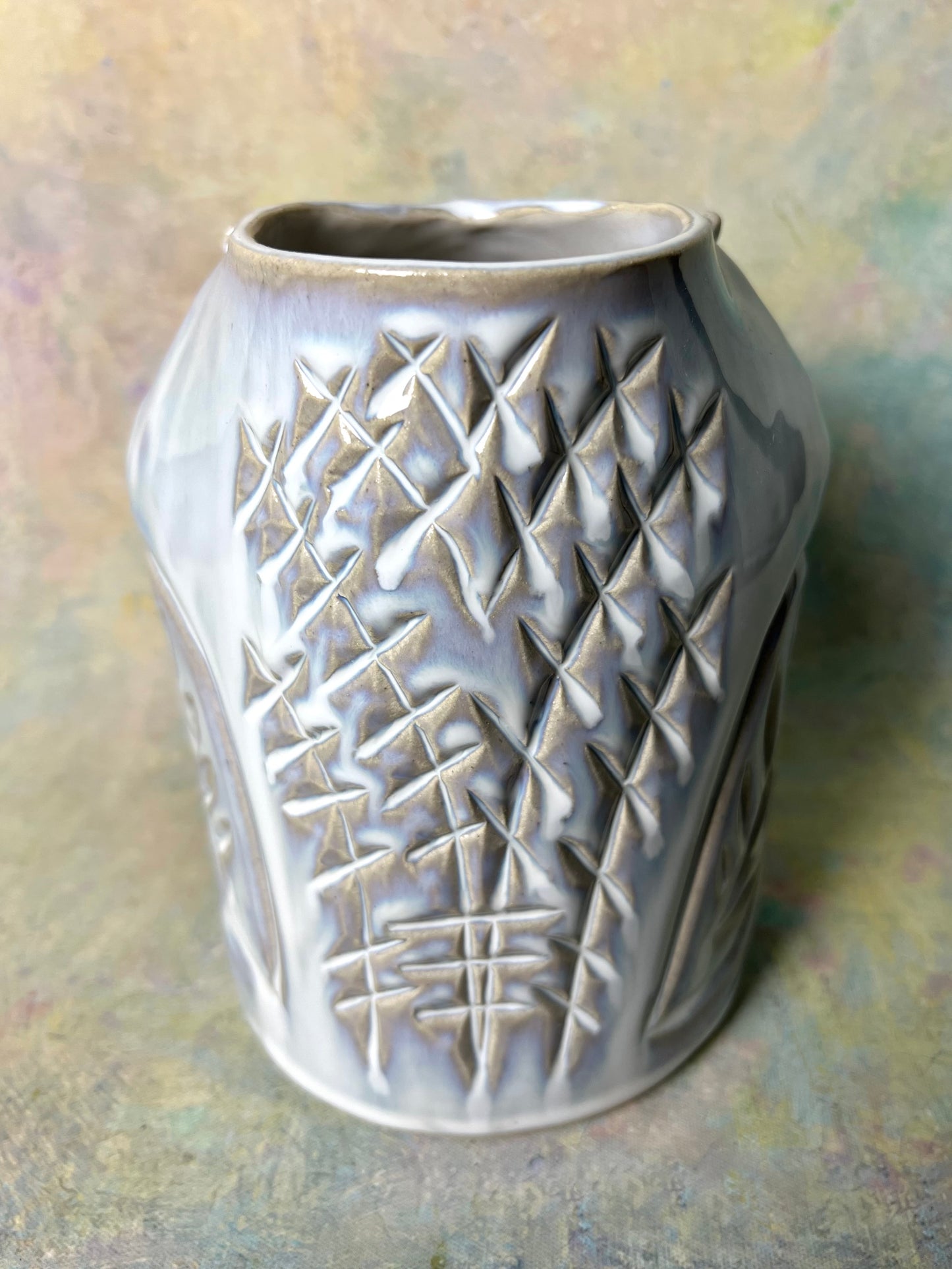 Sculpted Owl Vase