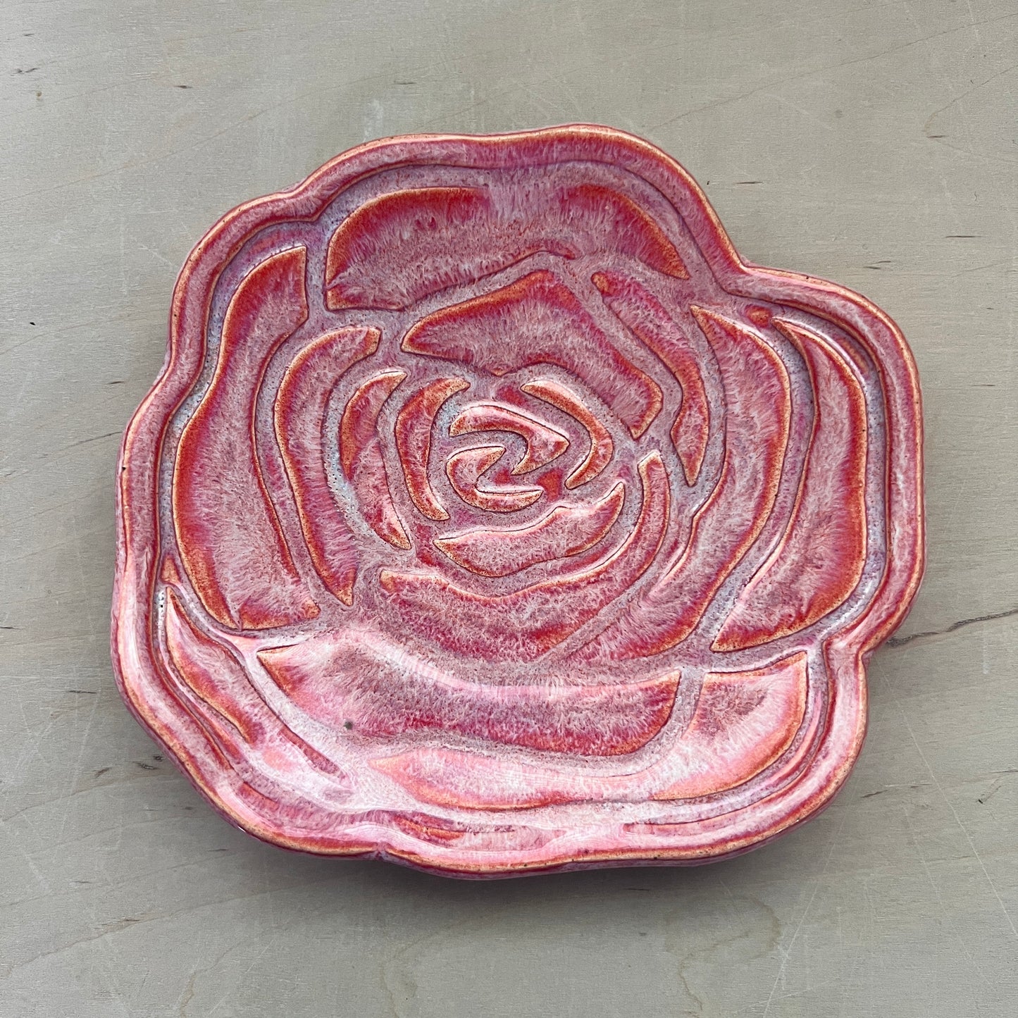 Rose Snack Plate