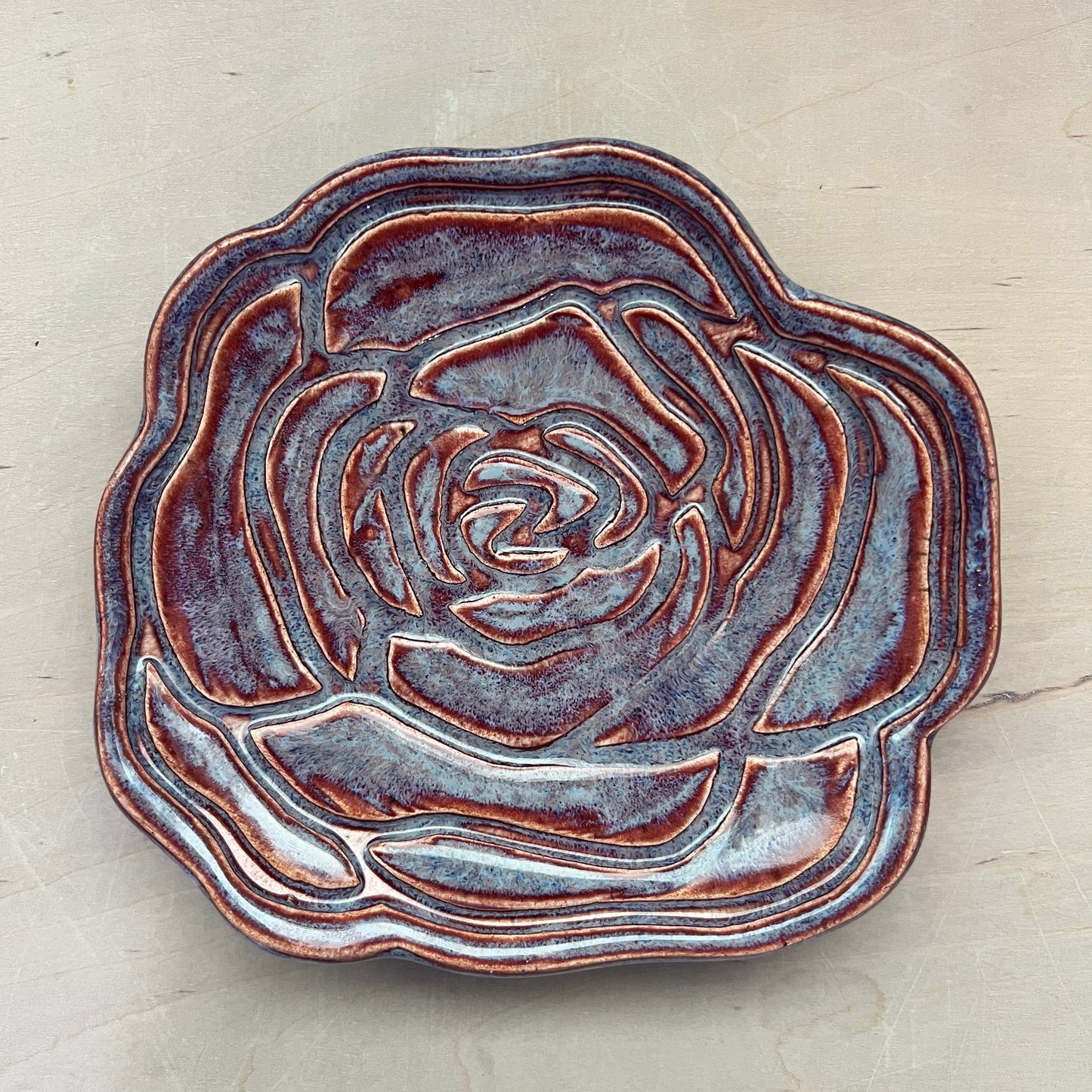 Rose Snack Plate